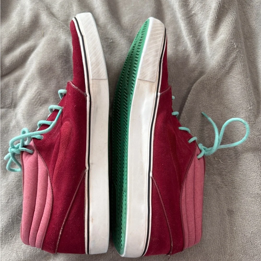 Nike Zoom Stefan Janoski Mid Size 13 Men Causal Sneakers Red Blue Streetwear - Picture 9 of 11